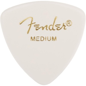 Fender Classic Celluloid Guitar Picks 358 Shape, Guitar Accessories, Tortoise Shell, Medium, 12-Pack(White)