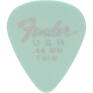 Fender Dura-Tone Delrin Guitar Picks 351 Shape, Olympic White, 0.71mm, 12-Pack(351 Shape)