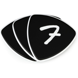 Fender F Grip Guitar Picks 551 Shape, Guitar Accessories, Shell, 3-Pack(Black)