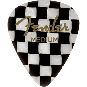 Fender Graphic Guitar Picks 351 Shape, Checker, Thin, 12-Pack(Checker)