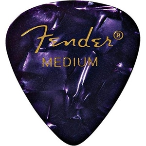 Fender Premium Celluloid Guitar Picks 351 Shape, Blue Moto, Heavy, 12-Pack(Purple Moto)