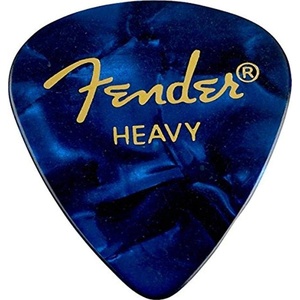 Fender Premium Celluloid Guitar Picks 351 Shape, Ocean Turquoise, Thin, 12-Pack(Blue Moto)