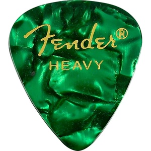 Fender Premium Celluloid Guitar Picks 351 Shape, Ocean Turquoise, Thin, 12-Pack(Green Moto)
