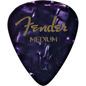 Fender Premium Celluloid Guitar Picks 351 Shape, Ocean Turquoise, Thin, 12-Pack(Purple Moto)