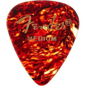 Fender Premium Celluloid Guitar Picks 351 Shape, Ocean Turquoise, Thin, 12-Pack(Tortoise Shell)
