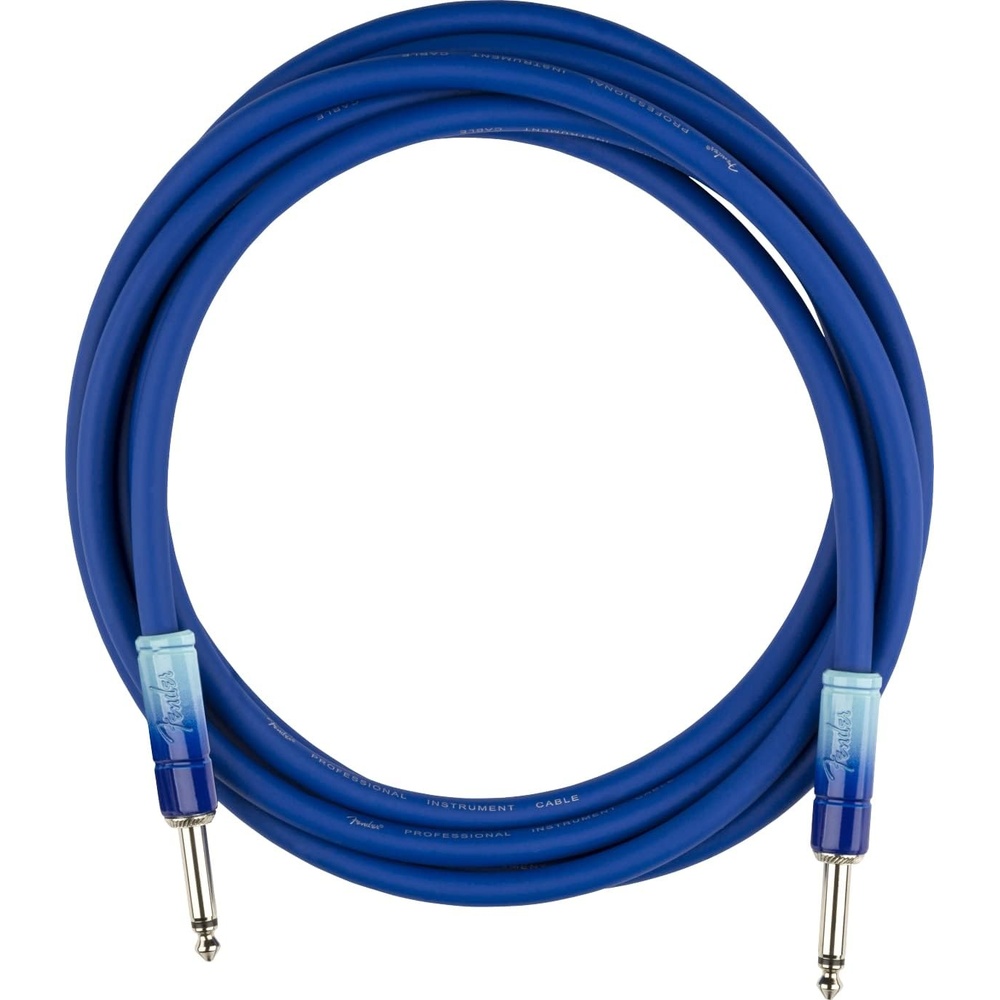 image:imageFender Ombre Instrument Cable StraightStraight Silver Smoke 10ftBelair Blue