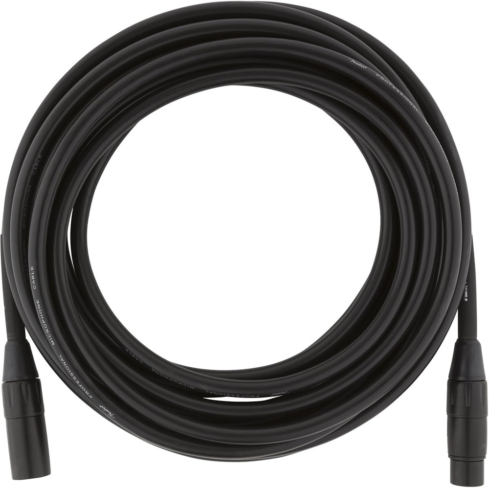 image:imageFender Professional Series Microphone Cable Guitar Cable Guitar Accessories XLR Black 25ft10 FT