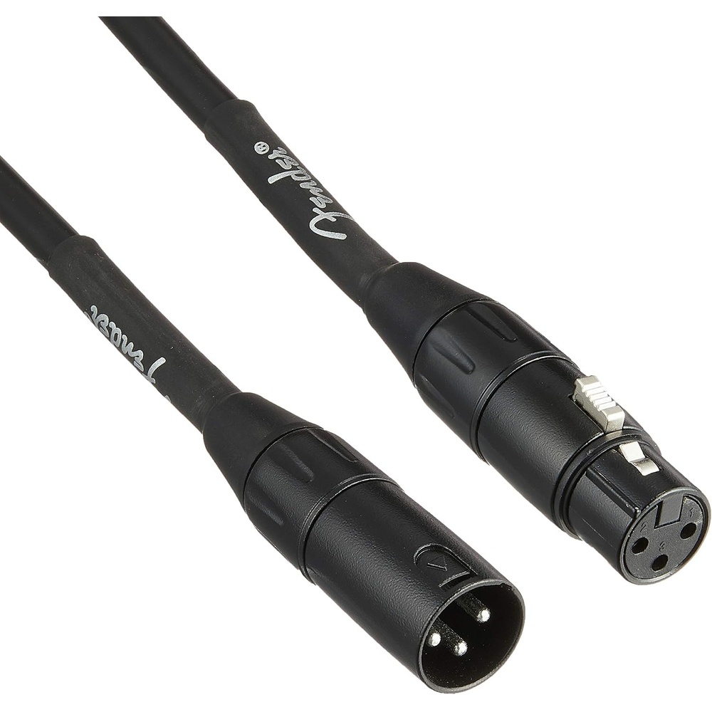 image:imageFender Professional Series Microphone Cable Guitar Cable Guitar Accessories XLR Black 25ft25 FT
