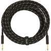 Fender Deluxe Series Instrument Cable 10 Feet Straight-Straight, Guitar Cable, Guitar Accessories, Black Tweed(Black)