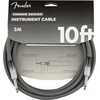 Fender Ombre Instrument Cable, Straight/Straight, Silver Smoke, 10ft(Silver Smoke)