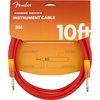 Fender Ombre Instrument Cable, Straight/Straight, Silver Smoke, 10ft(Tequila Sunrise)