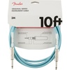 Fender Original Series Instrument Cable, Guitar Cable, Guitar Accessories, Straight/Straight, Daphne Blue, 10ft(Daphne Blue)