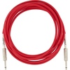Fender Original Series Instrument Cable, Guitar Cable, Guitar Accessories, Straight/Straight, Daphne Blue, 10ft(Fiesta Red)