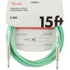 Fender Original Series Instrument Cable, Guitar Cable, Guitar Accessories, Straight/Straight, Daphne Blue, 10ft(Surf Green)