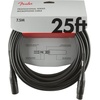 Fender Professional Series Microphone Cable, Guitar Cable, Guitar Accessories, XLR, Black, 25ft(10 FT)