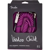 Fender 30 Feet Hendrix Voodoo Child Cable – Purple, Straight to Angled(Purple)