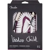 Fender 30 Feet Hendrix Voodoo Child Cable – Purple, Straight to Angled(White)