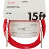 Fender Original Series Instrument Cable, Guitar Cable, Guitar Accessories, Straight/Straight, Daphne Blue, 10ft(Fiesta Red)