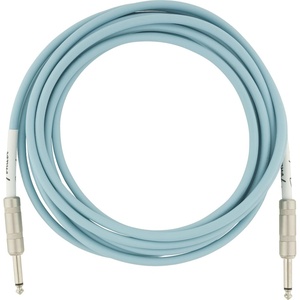Fender Original Series Instrument Cable, Guitar Cable, Guitar Accessories, Straight/Straight, Daphne Blue, 10ft(Daphne Blue)