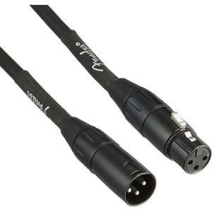 Fender Professional Series Microphone Cable, Guitar Cable, Guitar Accessories, XLR, Black, 25ft(25 FT)