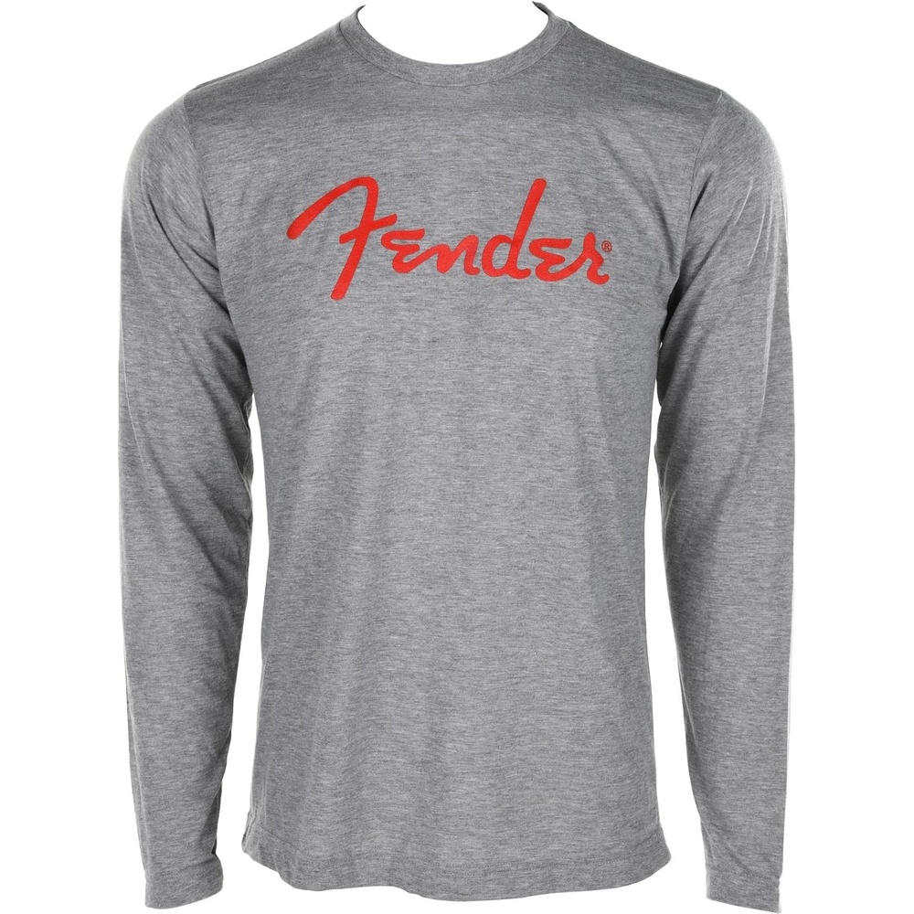 image:imageFender Spaghetti Logo Long Sleeve TShirt Heather Gray SGray