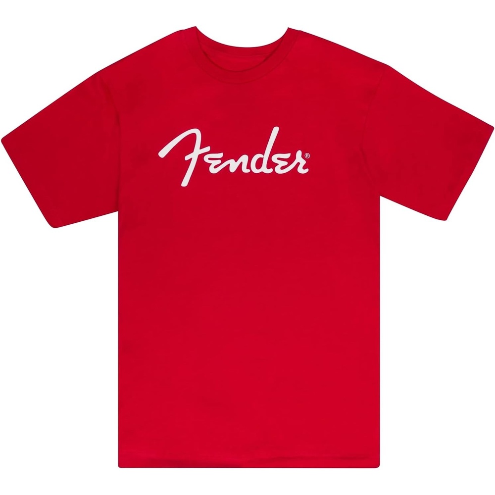 image:imageFender Spaghetti Logo TShirt Olympic White XLDakota Red
