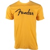 Fender Spaghetti Logo T-Shirt, Olympic White, XL(Butterscotch Blonde)
