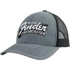 Fender Stratocaster Guitar Hat, Trucker Ht with Adjustable Strap, Heather Gray