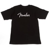 Fender Spaghetti Logo T-Shirt, Olympic White, XL(Black)