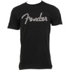 Fender Spaghetti Logo Wavy Checker T-Shirt, 100% Cotton, Pink Checker, S(XX-Large)