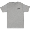 Fender Transition Logo Tee, Black, S(Athletic Gray)