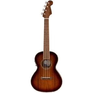 Fender Montecito Tenor Ukulele, Shaded Edge Burst, with Gig Bag