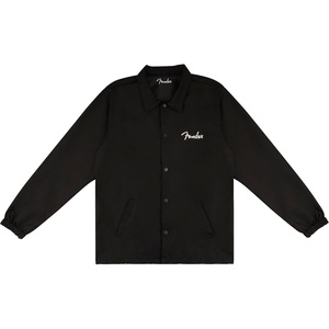Fender Spaghetti Logo Coaches Jacket, Black, L(Large)