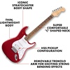 Fender Squier Debut Stratocaster HSS Beginner Electric Guitar, Sea Foam(Dakota Red)