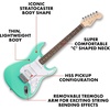 Fender Squier Debut Stratocaster HSS Beginner Electric Guitar, Sea Foam(Sea Foam Green)