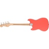 Squier Squier Sonic Bronco Bass, Arctic White, Maple Fingerboard(Tahitian Coral)
