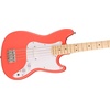 Squier Squier Sonic Bronco Bass, Arctic White, Maple Fingerboard(Tahitian Coral)