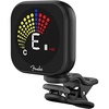 Fender Flash 2.0 Guitar Tuner Clip On, Rechargeable Guitar Tuner for 6 Strings, Battery and Micro USB Audio Charger Included, 4x3x2 Inches, 1 Count,Black