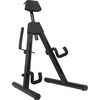 Fender Universal A-Frame Guitar Stand for Electric and Bass Guitars, Height Adjustable Padded Rest, Dual Adjustable Yokes(Item Stand)
