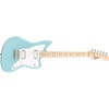 Squier Mini Jazzmaster Electric Guitar, Daphne Blue, Maple Fingerboard(Daphne Blue)