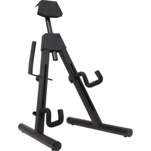 Fender Universal A-Frame Guitar Stand for Electric and Bass Guitars, Height Adjustable Padded Rest, Dual Adjustable Yokes(Item Stand)