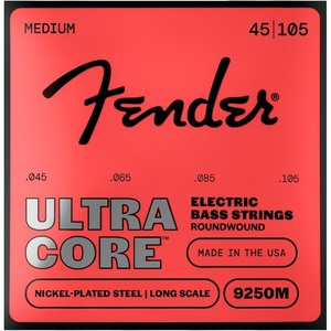 9250 Ultracore Bass Strings, Nickel Plated Steel, Ball End, 9250ML Gauges .045-.100, (4)