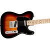 Squier Affinity Series Telecaster Electric Guitar, with 2-Year Warranty, 3-Color Sunburst, Maple Fingerboard(3-Color Sunburst)