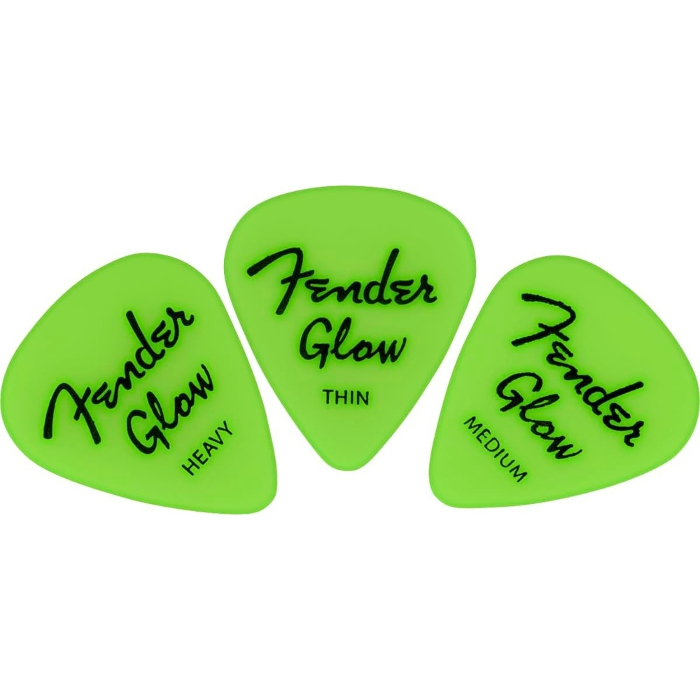 image:imageFender GlowintheDark Guitar Picks 351 Shape 12Pack
