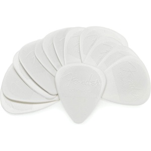 Fender Nylon Guitar Picks 351 Shape, Guitar Accessories, Gray, 0.73mm, 12-Pack(0.46mm)