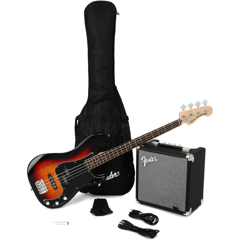 image:imageFender Squier Affinity Precision Bass Pack with Amp 3Color SunburstPJ Bass