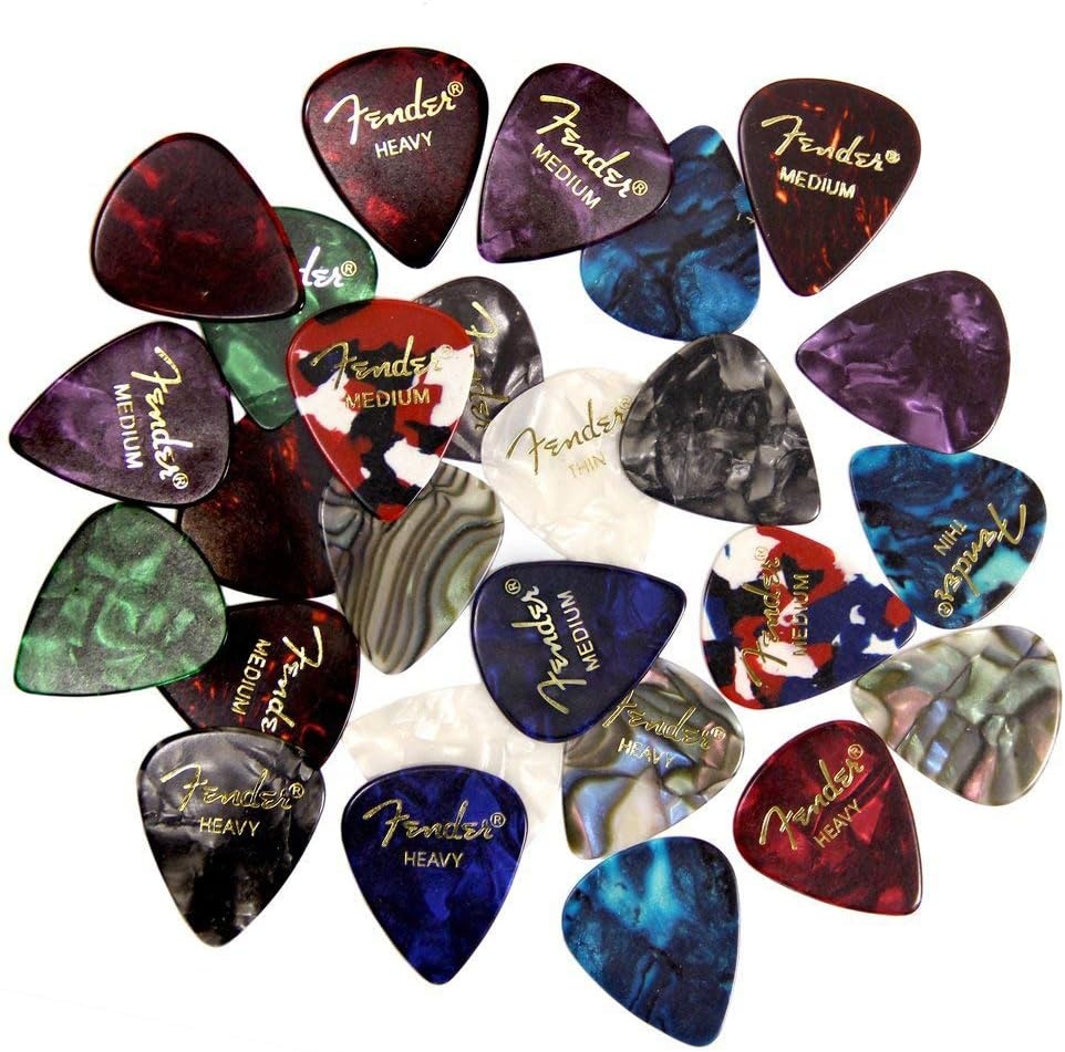 image:imageFender ClipOn Tuner Bundle With Picks Sampler and Online LessonsTuner Picks